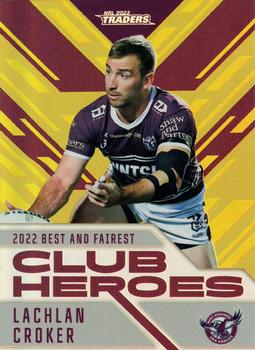 2023 NRL Traders Titanium - Club Heroes Gold #CHG11 Lachlan Croker Front